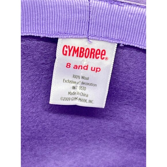 Cowgirls at Heart Purple Wool Wide Brim Hat Floral Band Girls 8+ Gymboree - Picture 6 of 7